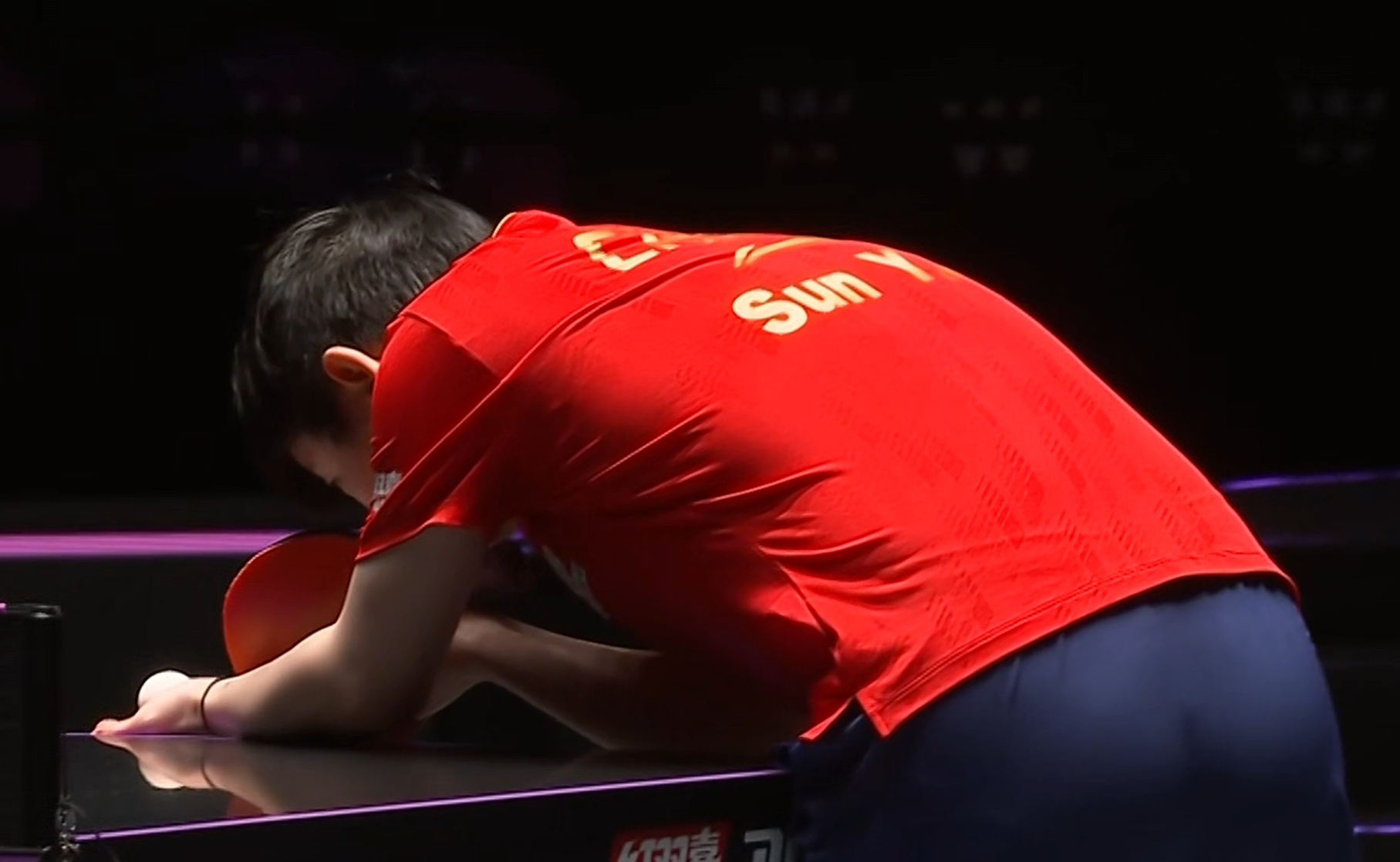 首局孙颖莎, 孙颖莎相持, 局中 首局孙颖莎, 孙颖莎相持, 局中